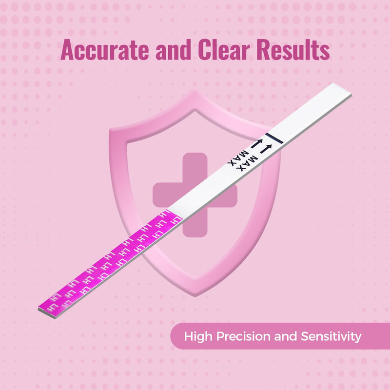 20 LH Ovulation Test Strips, Urine Cycle Tracking for Women | Individually sealed cycle monitoring refills with sanitary absorption materials for routine wellness tracking