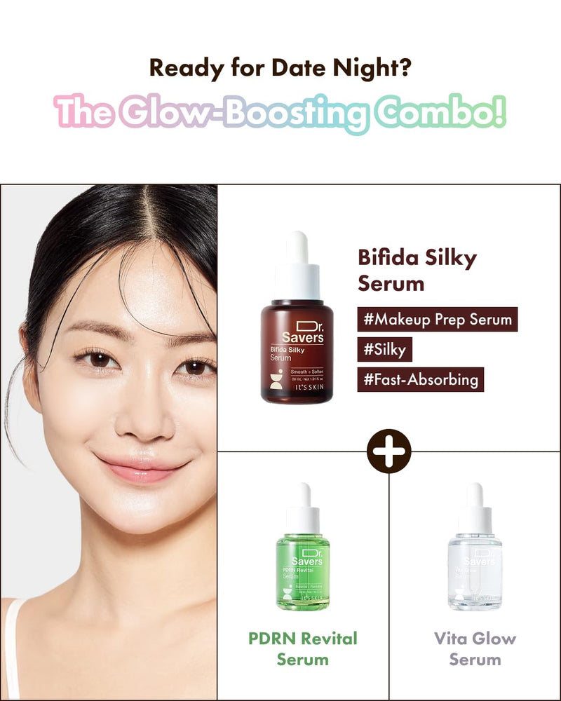 It'S SKIN Dr.Savers Vitamin Glow Face Serum 1.01 fl.oz, Vitamin Complex Derma Serum, Lightweight, Glowing, Radiant Skin, Reduce Dark Spots, Uneven Skin Tone, Niacinamide, Personalized Korean Skincare Vita Glow 1.01 Fl Oz (Pack of 1)