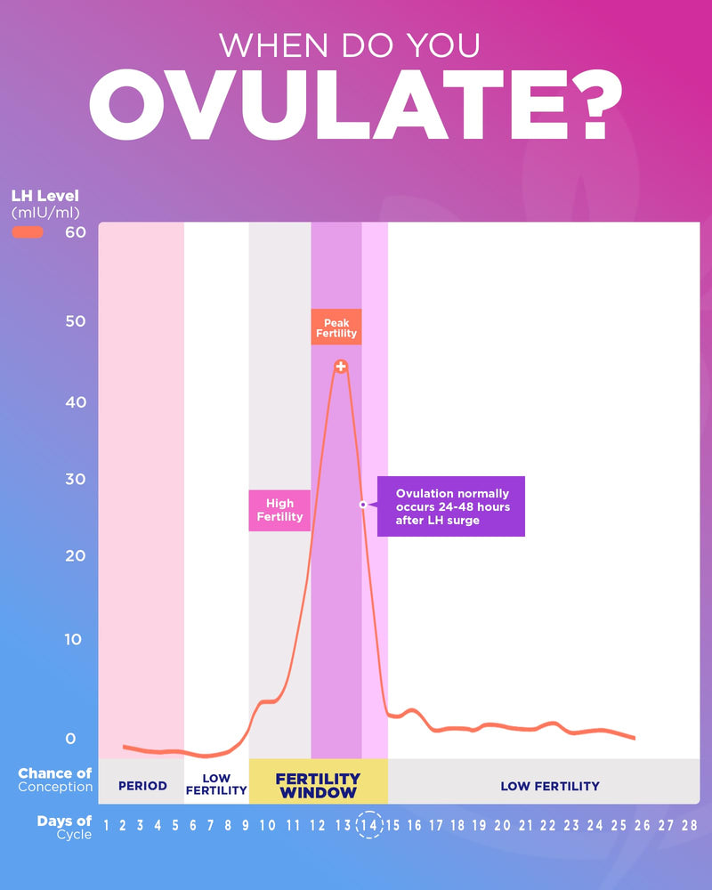 Pelvana Ovulation Test Strips Easy at-Home Fertility Testing Kit (60 Tests) | Identify Peak Fertility Days for a Greater Chance at Conception, 60 LH Ovulation Tests for Women Trying to Conceive Naturally Ovulation Tests - 60 LH
