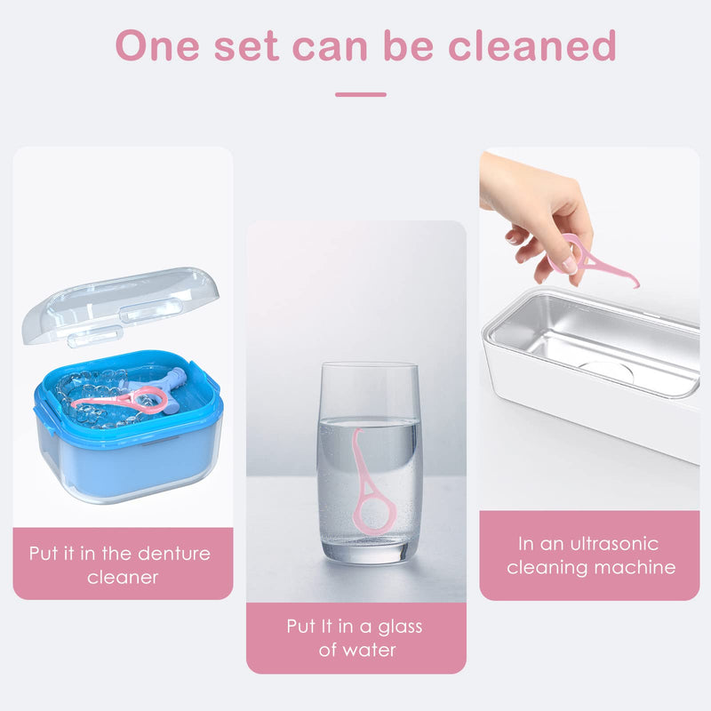 [Australia] - ARGOMAX - Aligner Removal Tool, 50 Retainer Remover Tool, Invisible Braces Removal Tools, Suitable for Removing Braces, Trays, Retainers, Dentures and Aligners(Pink). Medium size 50pcs Pink 