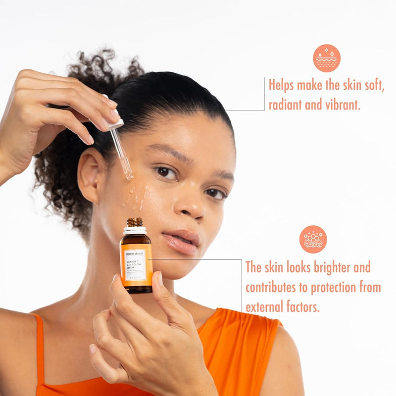 Maruderm Vitamin C Serum for Brightening — 10% Sodium Ascorbyl Phosphate, Niacinamide & Panthenol — Serum for the Appearance of Fine Lines, Glow & Dark Spots, 1 fl oz (30 mL)