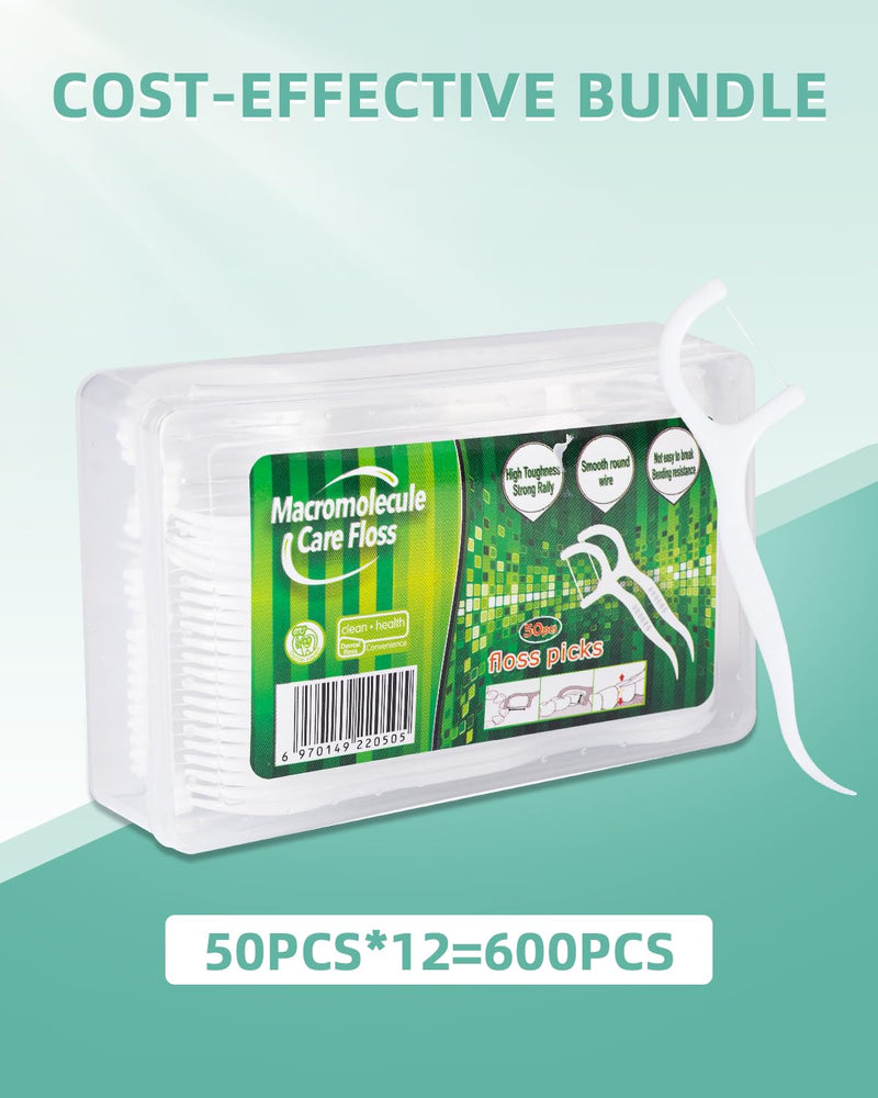 [Australia] - Pack of 600 dental floss sticks, dental floss, teeth cleaning, toothpick stick, disposable dental floss sticks for dental care - teeth cleaning sticks for removing plaque and food residue 