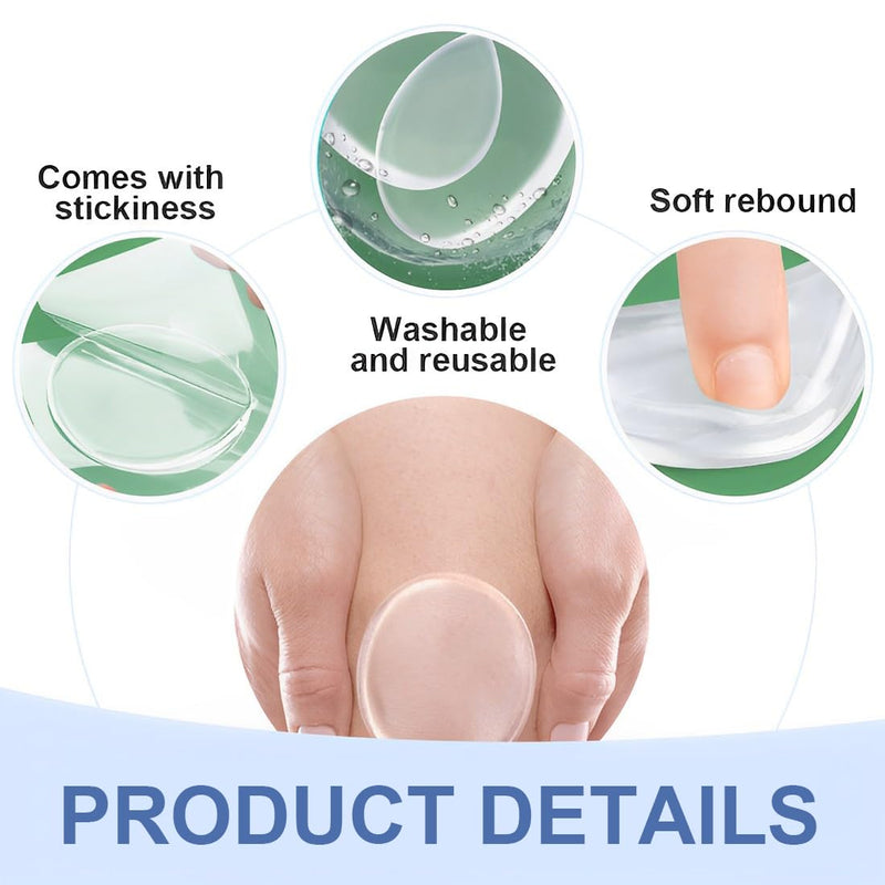 [Australia] - RAMGLYO Pack of 2 Ankle Gel Pads for Boots, Relieve Pressure and Improve Blood Circulation, for Ice Skating, Hockey (Round) Round 