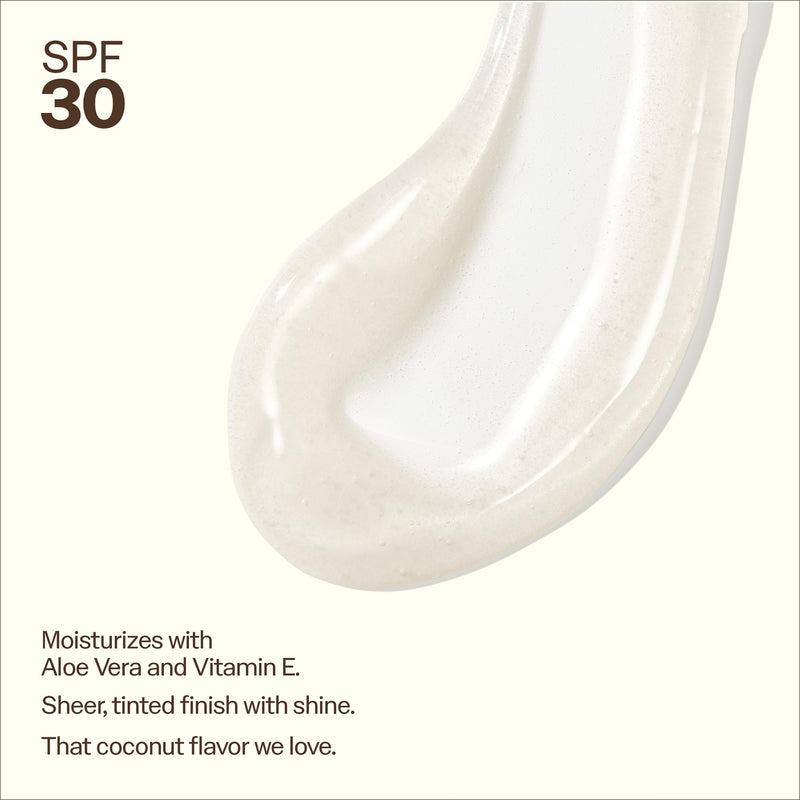 Sun Bum SPF 30 Sunscreen Coconut Flavor Lip Balm, Clear - 0.15 oz Stick | Broad Spectrum Moisturizing with Aloe and Vitamin E, Vegan, Hawaii 104 Act Compliant (Made without Octinoxate & Oxybenzone)