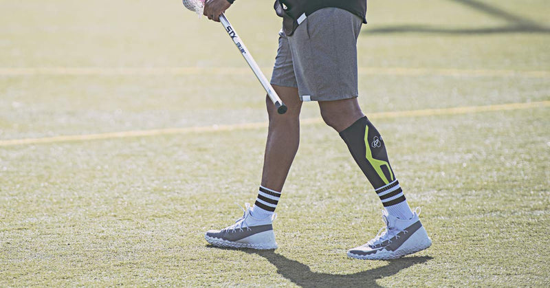 DonJoy TRIZONE Compression Calf Sleeve - For Muscle Strains, Shin Splints, Inflammation From Overuse Injuries and Strains - Black, Large