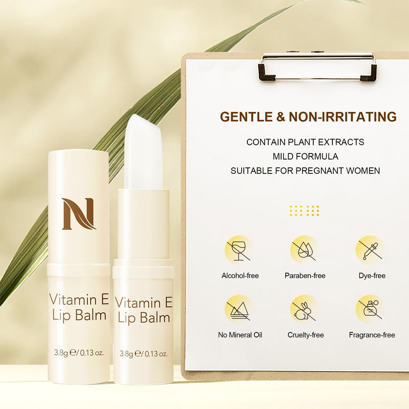 Neutriherbs Vitamin E Lip Balm, Nourish Dry Cracked Sensitive Lip-0.13oz | Moisturize Lip With Olive Oil Avocado Oil, Non-Greasy Long-Lasting Smooth Soften Chapped Lip Skin Suitable For Pregnant Women