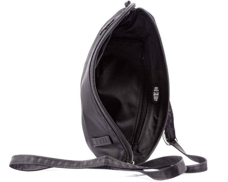 Big Skinny Women's Cheshire Slim Convertible Bag, Holds Up to 20 Cards Black