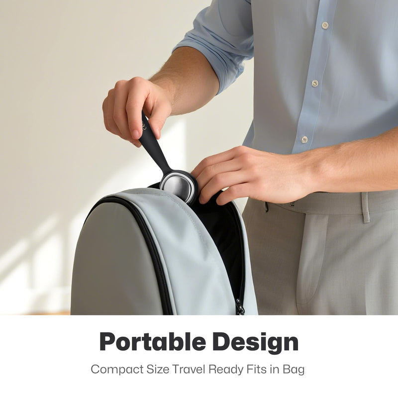 PRITECH Facial Cleansing Brush, Rechargeable Silicone Face Scrubber with Constant-Temperature Heating, Vibrating Exfoliator Scrubber for Deep Pore Cleaning, Waterproof Face Brush for Women & Men-Black Black