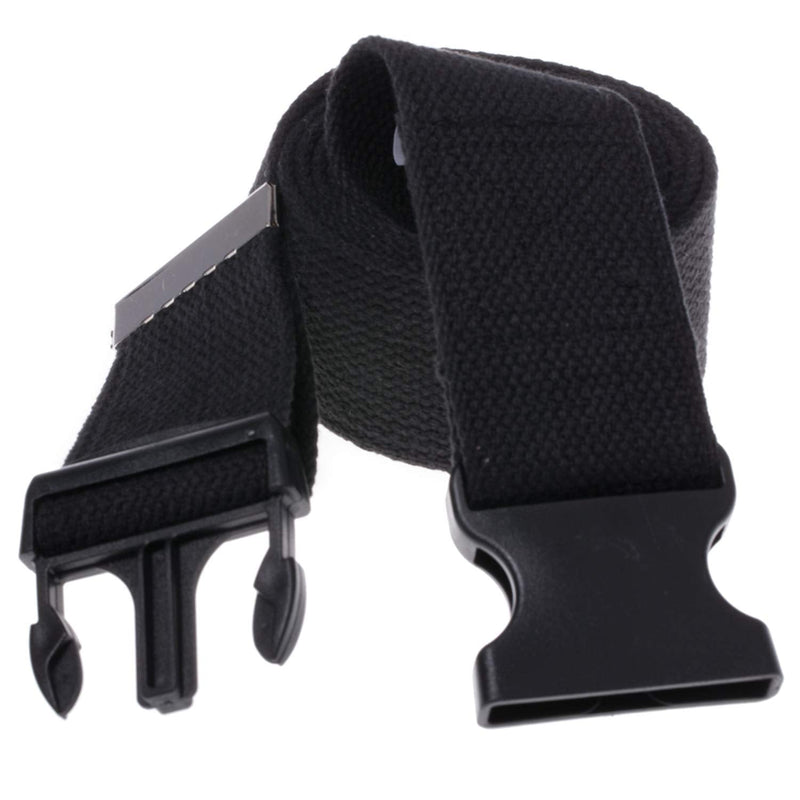 [Australia] - COW&COW Gait Belt 54inch - Transfer and Walking Assistance with Quick Release Buckle for Caregiver Nurse Therapist 2 inches(Black) Black 54 Inch (Pack of 1) 