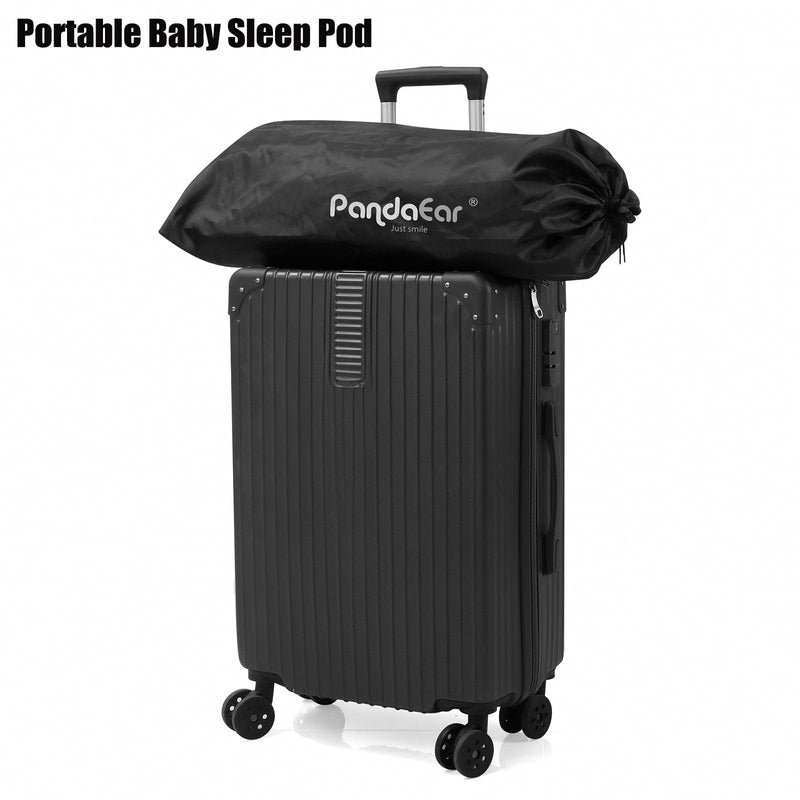 [Australia] - PandaEar Portable Blackout Tent for Babies and Toddlers, Privacy Canopy Cover for Pack N Play, Mini Cribs, Foldable Sleep Pod Travel & Indoor Use, Blocks 95% Light, Black 