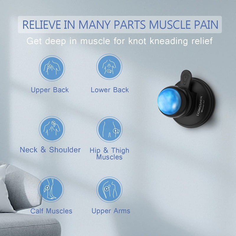 [Australia] - Massage Ball Deep Tissue 2 in 1 Mountable Muscle Massage Roller for Pain Relief, Trigger Point ，Relieve Fascia Muscle Knot and Joint Pain Relax Full Body MB-SET-BLU 