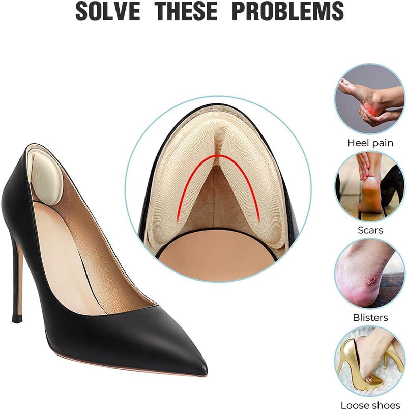 [Australia] - SHSHbuy 8 pairs of high heel cushion pads, shoe filler, shoe pads, foot pads, prevents slipping in shoes that are too large, insoles forefoot, ball pads 