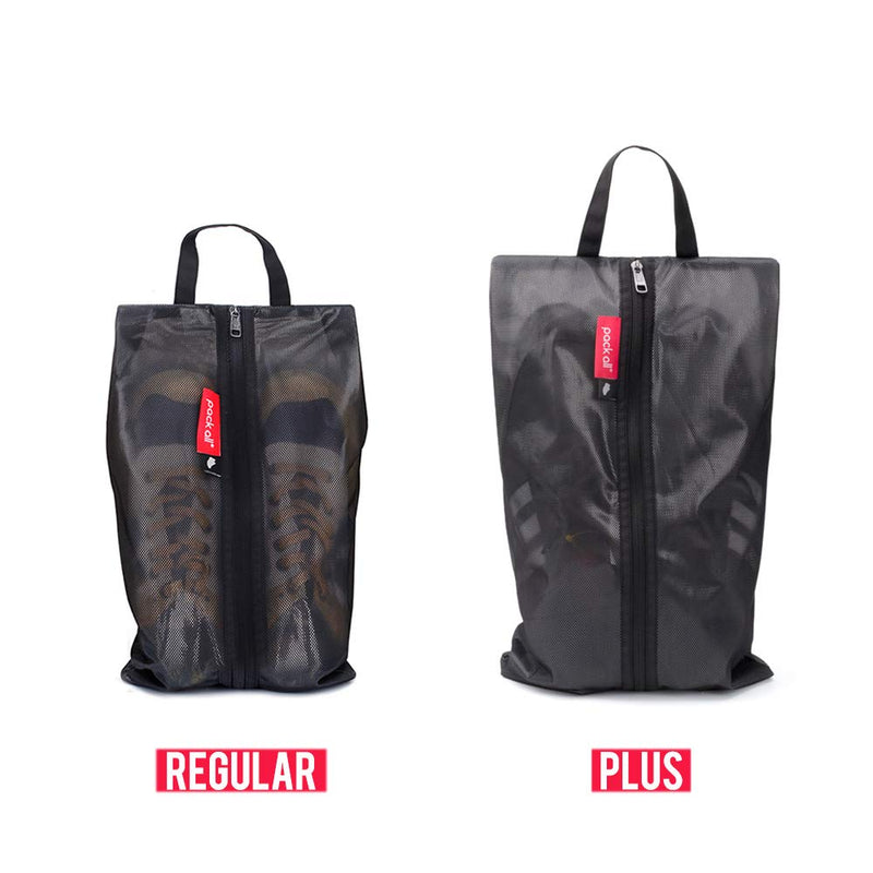 pack all Packing System Bundle | 1 Shoe Bag (Plus-Black) & 32L Duffel Bag (Black) for Fitness, Travel