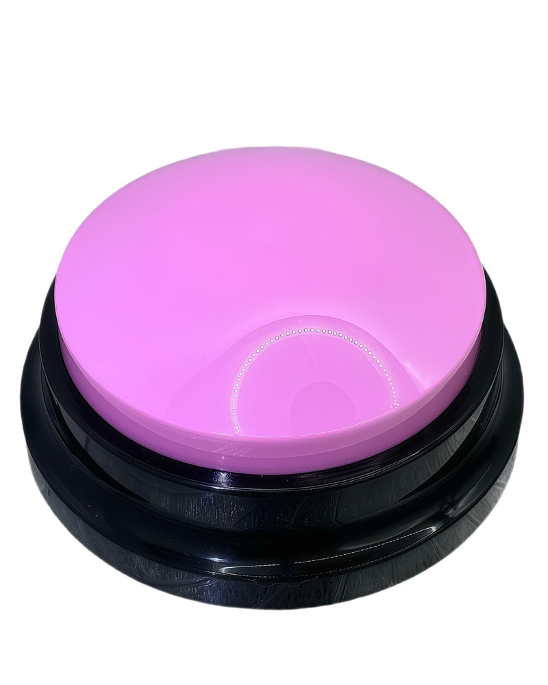 [Australia] - Dog Talk Buttons Voice Recording Button for Communication and Pet Training 30-Second Record & Playback Talking Button for Study, Office, Family, and Kids (Pink, one) Pink 