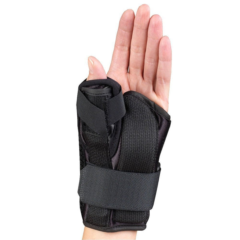 OTC OTC Wrist-Thumb Splint, 6-Inch Petite or Youth Size, Lightweight Breathable, Medium Medium (Pack of 1) 6 Inch (Left Hand)