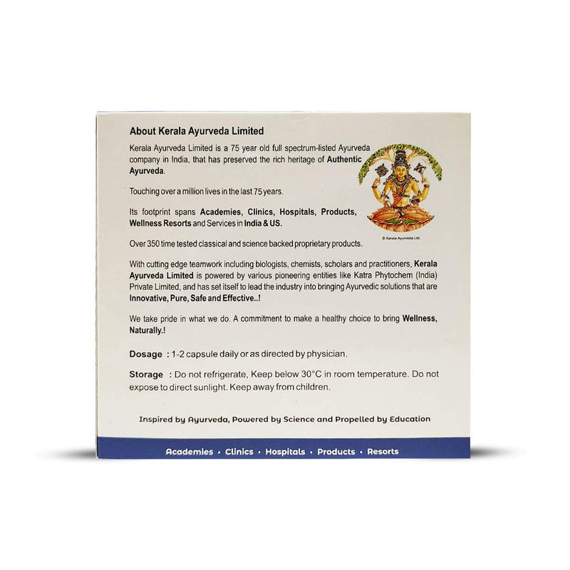 Kerala Ayurveda Cervigest Capsule- 90 CountOne Free Prakruthi Ginger Candy for Each Order.