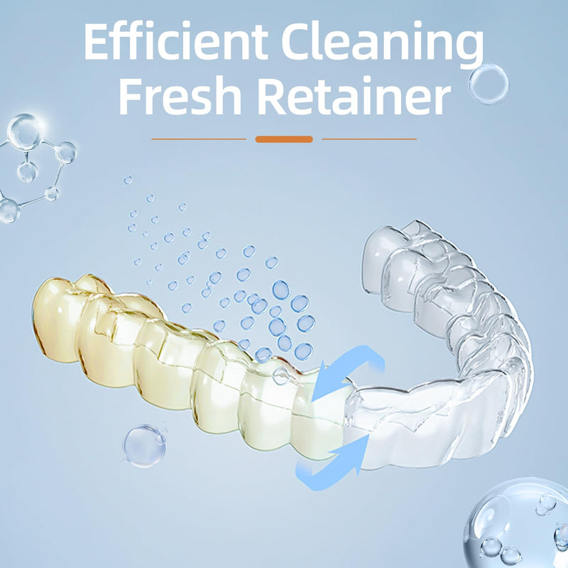 [Australia] - Ultrasonic Retainer Cleaner Machine for Dental Appliances. 2 Cleaning Modes（42khz, 24w，180ml Black,YKL） 