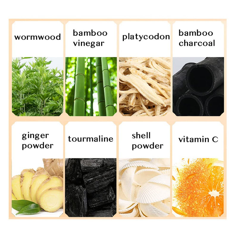 [Australia] - Lymphatic Drainage Ginger Foot Pads 50 Pads - Ginger Oil Foot Patches Deep Cleansing Sleep Aids Relieve Stress and Fatigue Improve Sleep Quality 