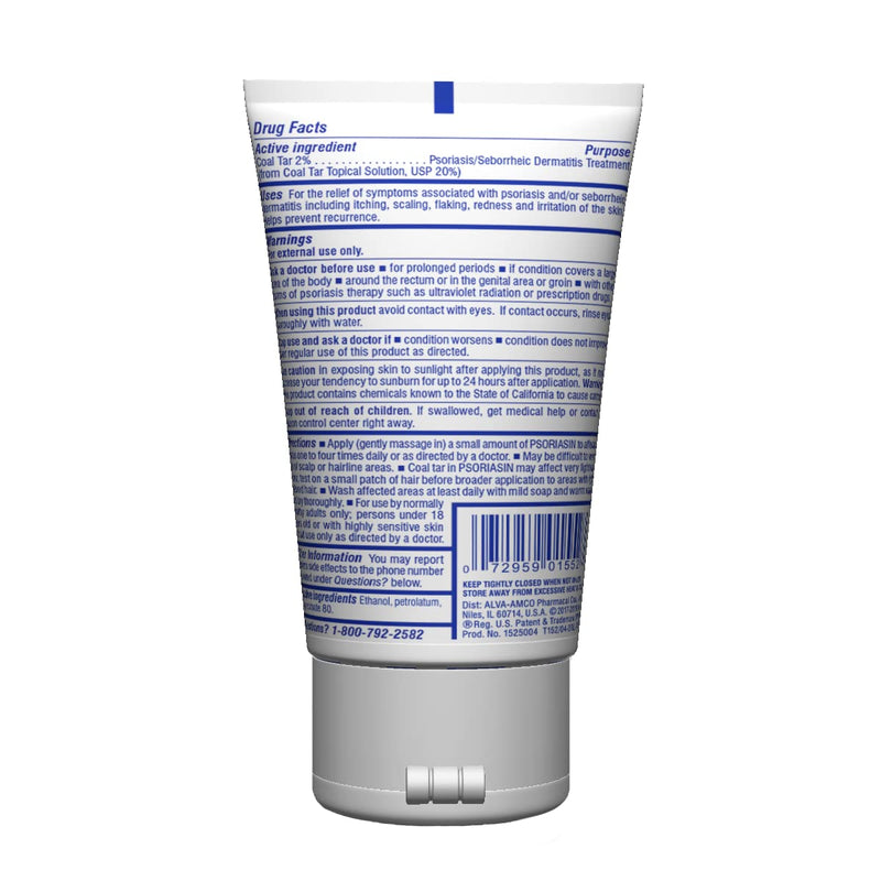 [Australia] - Psoriasin Deep Moisturizing Ointment - 2% Coal Tar - Stops Psoriasis Itching, Scaling, Redness - 4.2 oz 4.2 Ounce (Pack of 1) 