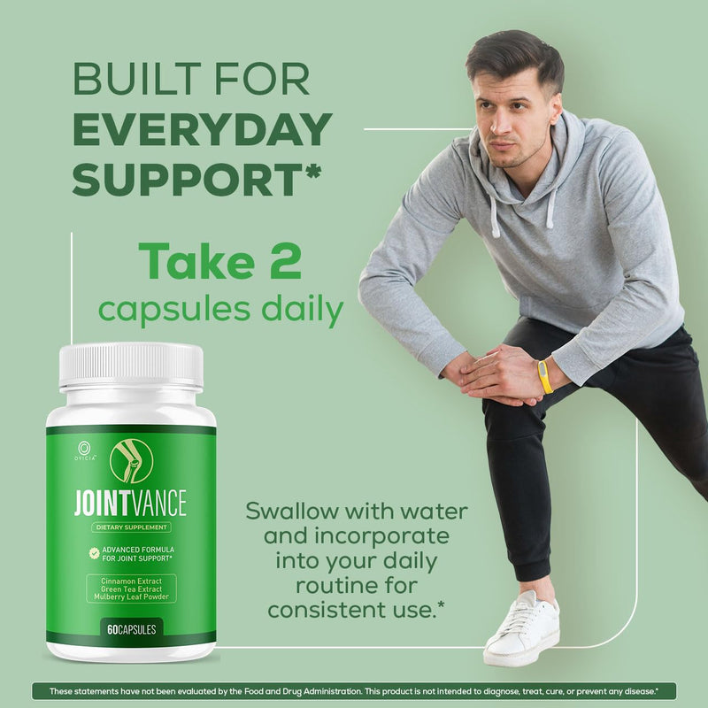 (5 Pack) JointVance Capsules - Advanced Formula Joint Vance Joint Support Pills Daily All Natural Maximum Strength, Premium Vitamins for Overall Health & Wellness Reviews, 300 Capsules for 5 Months 60 Count (Pack of 5)