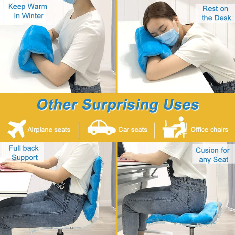 [Australia] - Arm Elevation Pillow for Adults After Surgery Wrist Elevating Arm Support Post Surgery for Swelling Broken Leg Shoulder Ankle Pillows Elbow Knee Sleeping Wedge Anti Pressure Arm Rest Pillow Blue 
