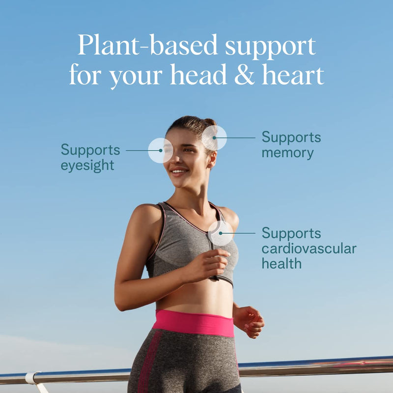 [Australia] - Ora Organic Vegan Omega 3 Supplement - 500mg DHA for Brain, Eye, and Heart Health - Made from Sustainable Algae - 60 Capsules 