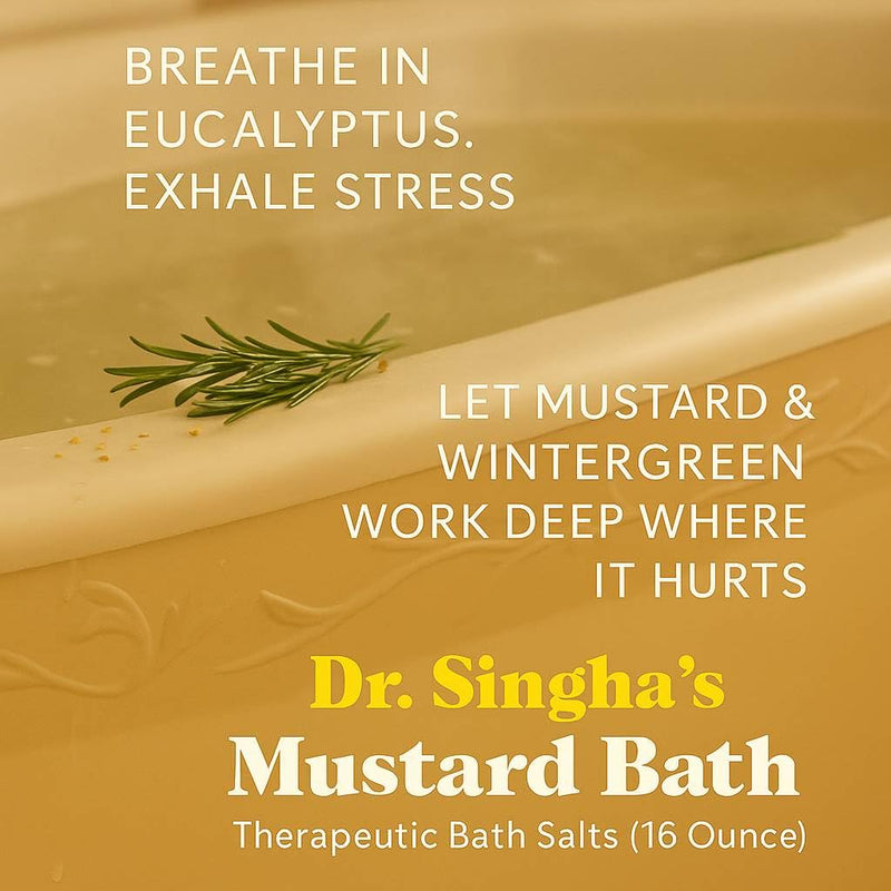 Dr. Singha's Mustard Bath, Therapeutic Bath Salts, 16 Ounce