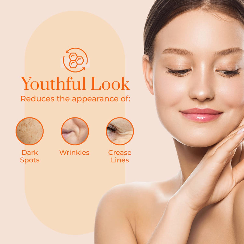 Clear Beauty Vitamin C & Collagen Face Moisturizer – Anti Aging Day Cream, Hydrates, Firms & Revives Dull, Tired Skin – Dermatologist Tested, Korean Skin Care, Vegan Clean Beauty – 1.69 Fl Oz Vitamin C and Collagen