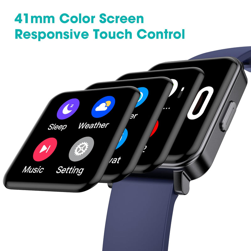 [Australia] - Pedometer Watch Senior Friendly No App/Phone Required, Waterproof Fitness Tracker Watch with Step Counter Calories/Sleep Tracker for Walking Running for Men Women Blue 