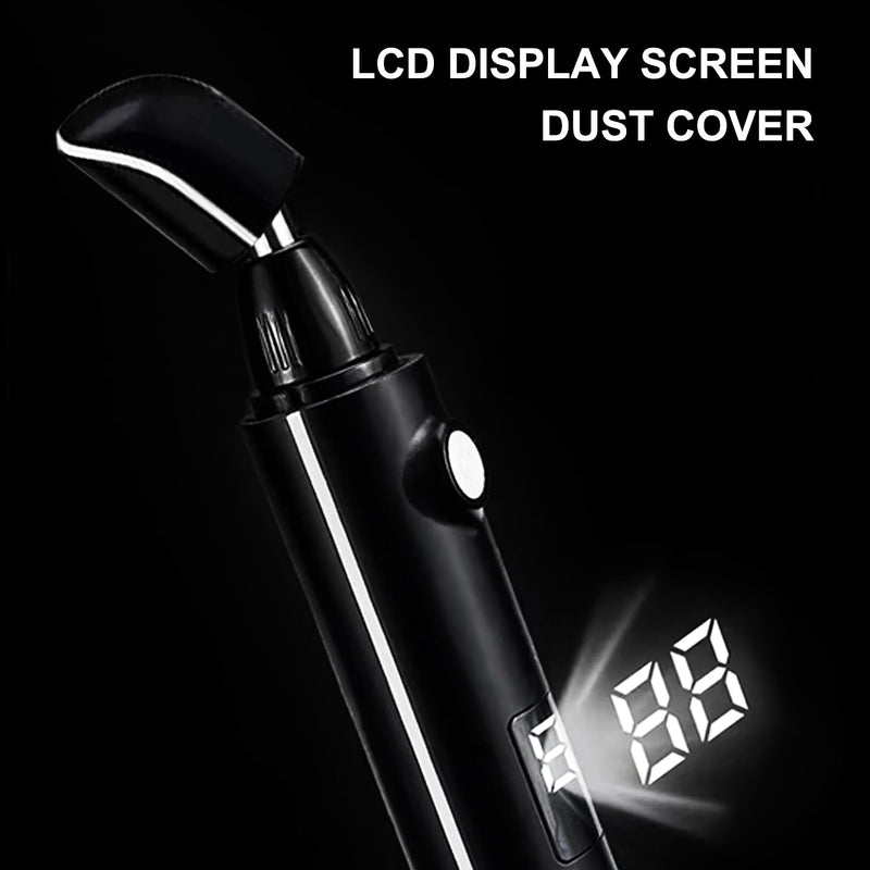 Nose Trimmer for Men & Women, Professional Eyebrow & Facial Hair Remover, IPX7 Waterproof, USB Rechargeable, Easy Cleaning, All-in-ONE Black