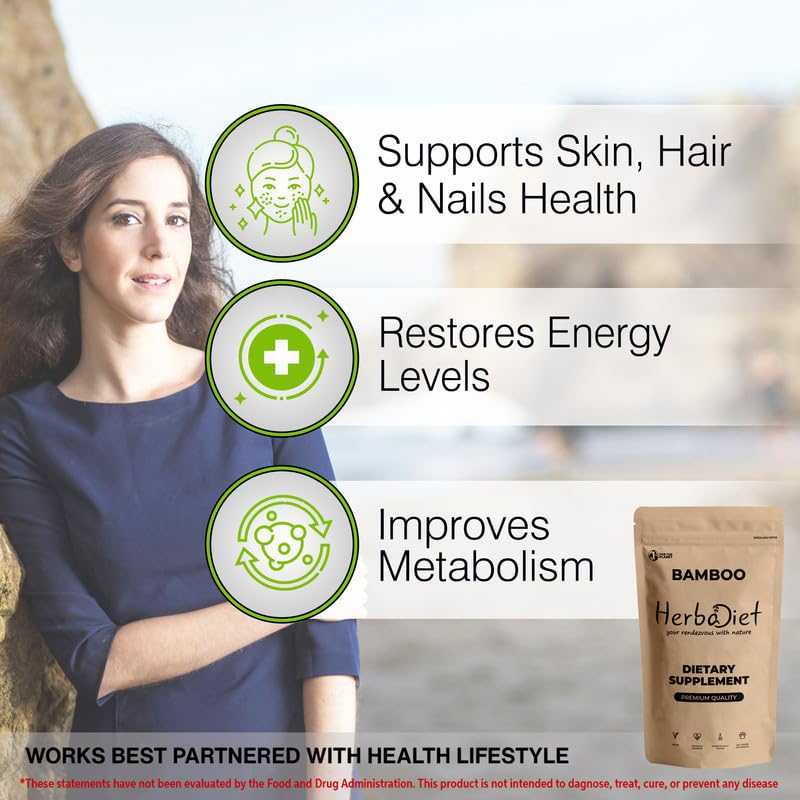 [Australia] - Bamboo Extract Powder | Supports Healthy Skin, Hair & Nails | Natural Hair Supplement with 70% Silica (50 gram / 1.76 oz) 