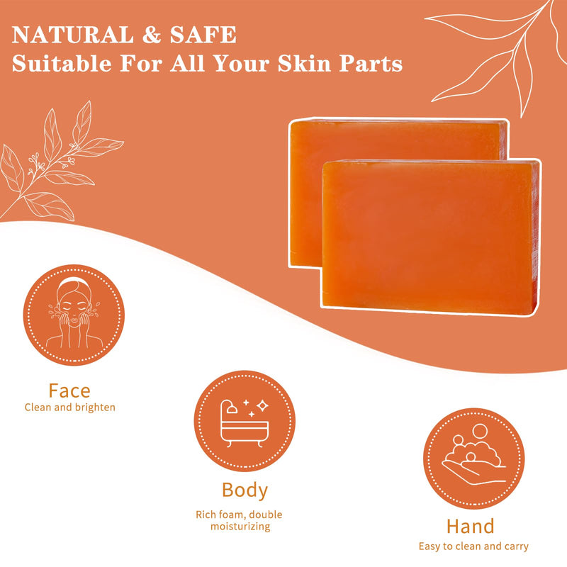EUQEE 5 oz Glutathione Kojic Acid Soap for Rejuvenating Skin | Soap Bars with Glutathione, Vitamin C, Collagen, Reduces the Appearance of Dark Spots Fine Lines with a Foaming Net