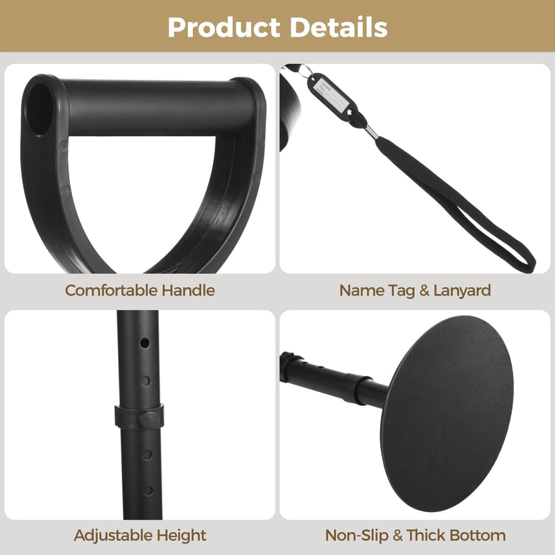[Australia] - 5 Levels Adjustable Standing Assist Device, Elderly Stand up Helper, Help Getting up from Floors, Senior Standing Aid Mobility Support 17-21 Inch 