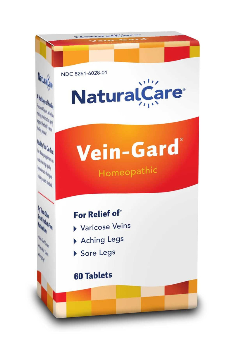 NaturalCare Vein-Gard, Homeopathic Tablets for Varicose Veins, Aching Legs, Sore Legs, 60 Count