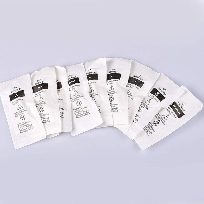 [Australia] - 50pcs/Pack Permanent Makeup Needles Cartridge for Eyebrow Eyliner Tattoo Machine 1P 3P 5P 5F 7F for Ombre Powder Eyebrow Shading Microblading Makeup (50pcs 3P) 50pcs 3P 