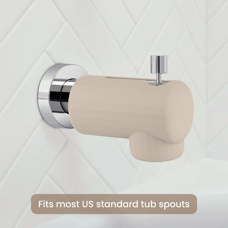 [Australia] - Bath Spout Cover, Soft Silicone Bathtub Faucet Cover Safety Universal Fit (Shifting Sand) Shifting Sand 
