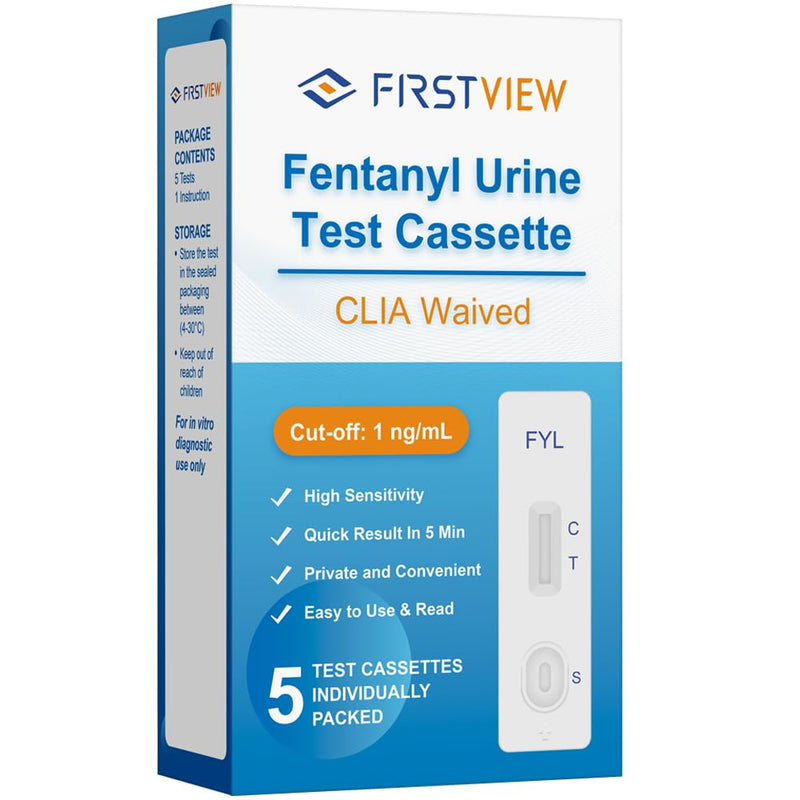 fentanyl Test Strips 5 Pack –Harm Reduction Tool – Overdose Prevention – Fast & Accurate Drug Testing Kit
