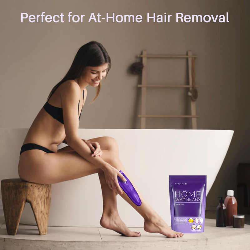 [Australia] - BLITZWAX Lavender Hard Wax Beads for Hair Removal - 1lb Coarse Hair Formula - Painless Wax for Sensitive Skin, Face, Full Body, Bikini - At-Home Waxing Beads for Women Men 16 Ounce (Pack of 1) Purple 