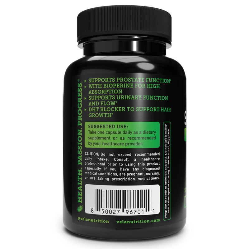 [Australia] - Vela Saw Palmetto Extra Strength High Absorption Supplement Capsules - No Bad Smell - 1 Capsule x Day - 600 mg Capsule (100 Count) 