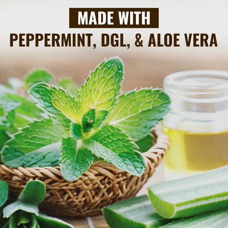 [Australia] - Vitamatic Slippery Elm Bark 10000 mg Equivalent Per Serving (from 20:1 Extract 500 mg), Made with Peppermint, DGL, & Aloe Vera - 180 Veg Capsules, and Concentrated 20X Potency 