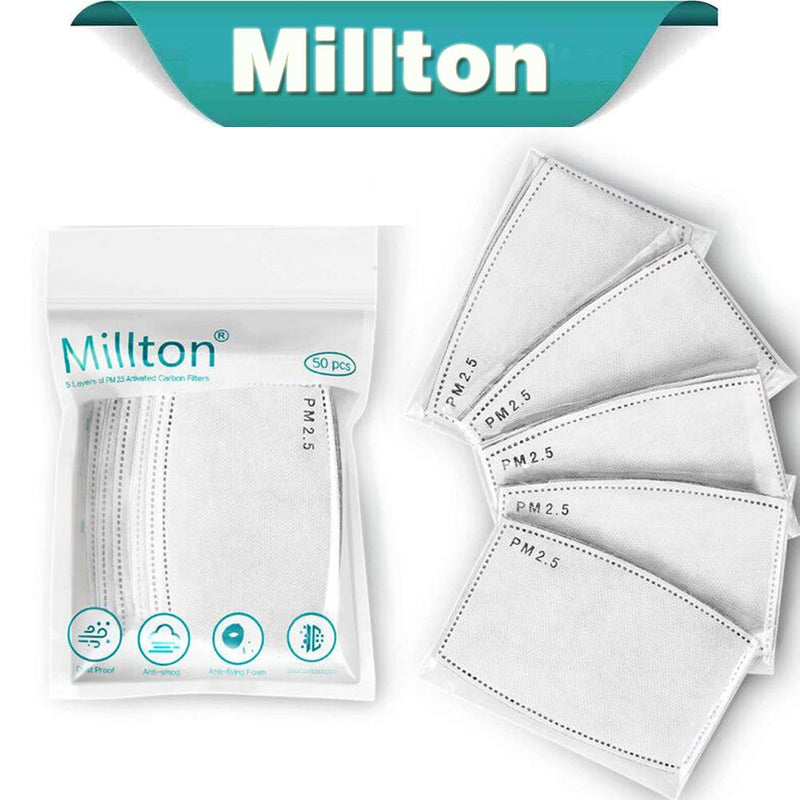 [Australia] - 50 PCS PM 2.5 Filters Activated Carbon Filter Replaceable (50 pcs) 