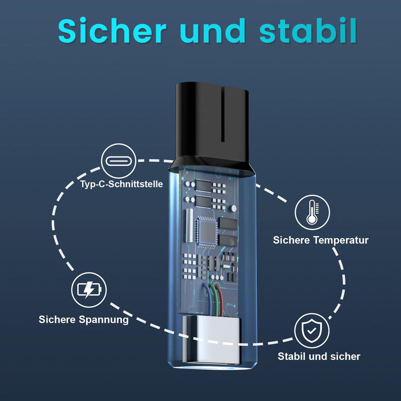 [Australia] - 5V USB C Charger Adapter Charging Converter for Philips Noreclo One Blade Shaver QP2734 QP2824 QP2724 QP2834 QP4631 MG7930 MG7950 MG9530 7000 9000 Series, Type C Converter Charger Adapter 