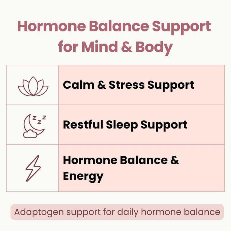 Hormone Balance Ashwagandha Mind & Body 1000mg – Adaptogen Support for Stress, Calm Energy, Sleep, Mood & Focus (240, Hormone Balance) 240 count (Pack of 1)