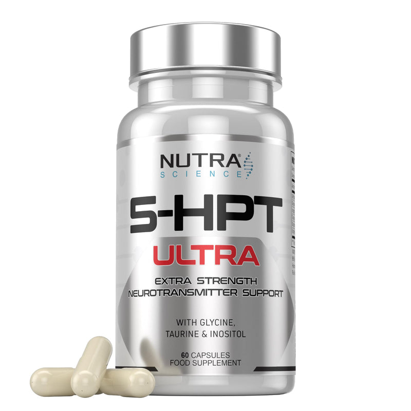 5HPT Ultra 4,000MG - Extra Strength Griffonia Seed Extract Neurotransmitter Support with Nicotinamide, Glycine, Inositol, Vitamin B6, 60 Vegan Capsules