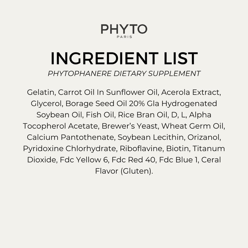 PHYTO Phytophanère Hair Growth Supplement for Women & Men - Biotin, Zinc & Vitamin B6 for Thicker, Stronger Hair & Nails - 120 Capsules, 2-Month Supply 120 Count (Pack of 1)