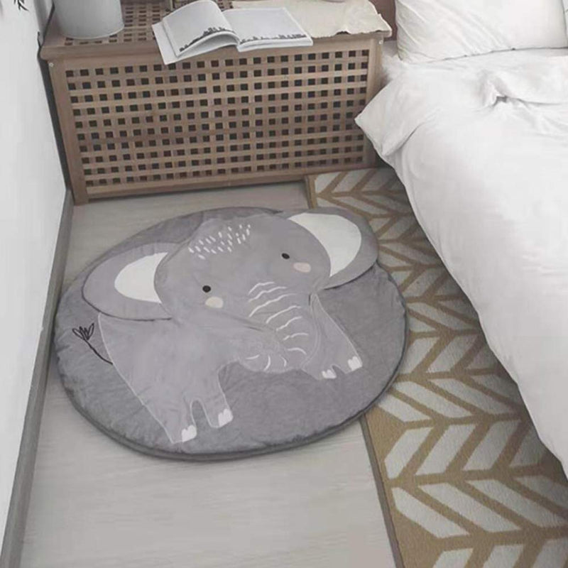 [Australia] - Ultra Soft Indoor Modern Area Rugs, Cartoon Pattern Baby Play Mat Pad Crawling Blanket Carpet Decor for Children Bedroom Home Décor(Elephant) Elephant 