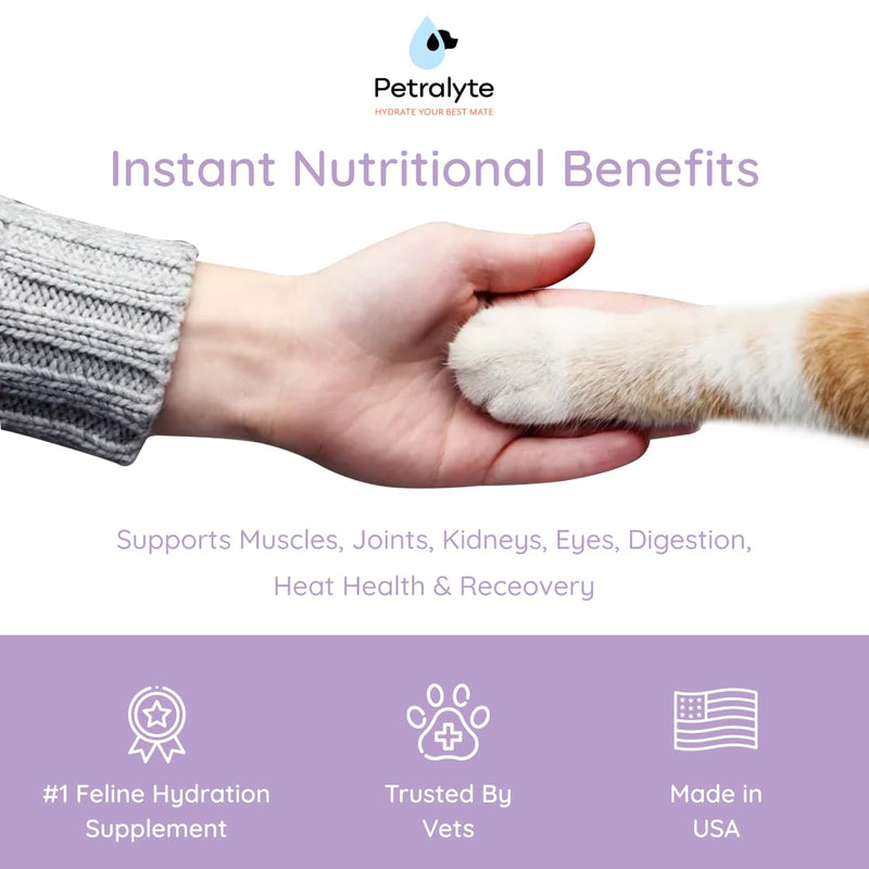 Cat Hydration Electrolyte and Cat Joint Supplement | Glucosamine, Chondroitin & MSM for Immunity and Mobility with L-Glutamine, Taurine, Lysine & Prebiotics | for Salmon Lovers | 16 Packets 1-Pack (16 Packets) - PawsPlanet Australia