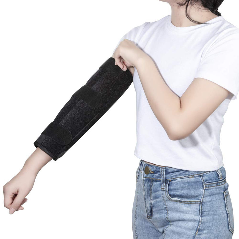 Elbow Brace Support Splint for Cubital Tunnel Syndrome, Arthritis Pain Relief, Immobilizer Stabilizer Extension Brace for Sleeping at night, Fits Woman, Man Large/X-Large (Pack of 1)