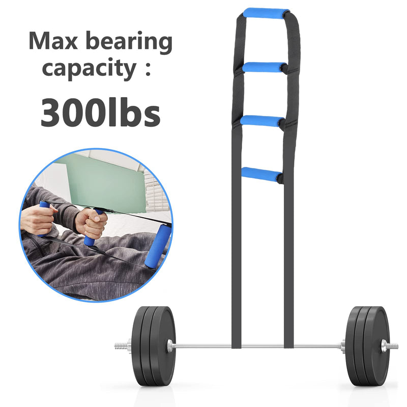 [Australia] - Bed Ladder Assist,Pull up Helper and Sit up Helper 4 Handle Grips,Bed Rail Assistance Devices Adjustable Length Bed Lift for Most Beds Mobility Aid for Elderly, Handicapped,Injured (160 INCHES) 160 INCHES 