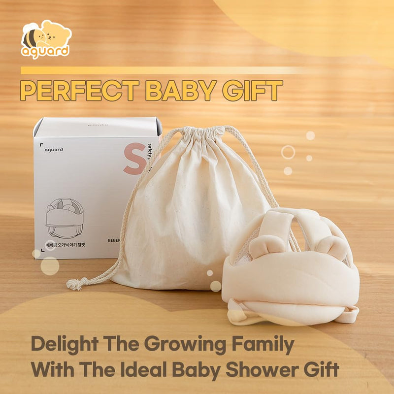 [Australia] - Baby Head Protector- Baby Helmet Cotton, Adjustable & Ultra-Lightweight Head Protector for Crawling & Walking Infants, Toddlers Bear(renewal) 